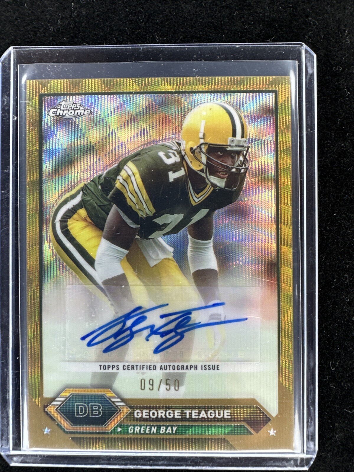 2023 Topps Composite Chrome George Teague Gold Refractor Auto  09/50 #TCA-GT
