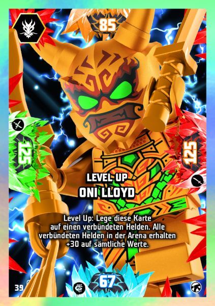 Ninjago Oni Lloyd Art Card 39 Level Up Oni Lloyd LEGO Ninjago