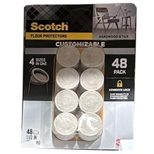 NWD Scotch Customizable 4 Sizes in One Floor Protector Felt Pads Furniture 35PK