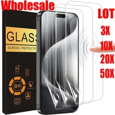 Wholesale Soft TPU Hydrogel Screen Protector For iPhone 17 16e 15 14 13 Pro Max