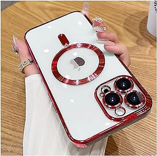 IKWZ Magnetic Clear Case for iPhone 13 Pro Max Case Compatible with MagSafe Came