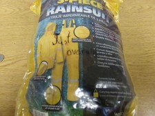 NEW Rainsuit Bib Overalls Chest Pocket Plus Front Pockets Zipper 44338/2XL