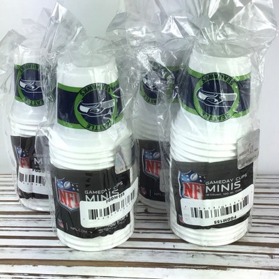 4 Pack NFL Plastic Mini Disposable Gameday Cups / Shots Glass / Seattle ...