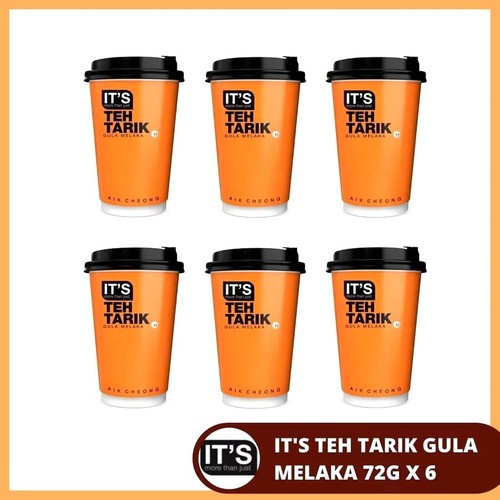 (BUNDLE 6 CUPS) AIK CHEONG 3 IN 1| IT'S CUP|TEH TARIK GULA MELAKA 72g ...