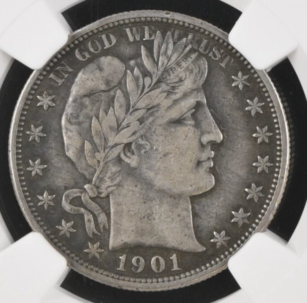 1901-O BARBER HALF DOLLAR ~ NICE BOLD PROBLEM FREE NGC XF 40 ! - Image 2 of 4