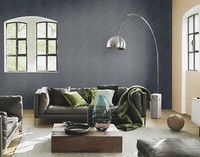 Vliestapete Rasch Struktur Muster Wellen Uni Blau Grau Glanz 608076 (4,30€/1Qm)
