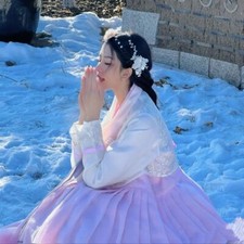 Korean Traditional Costume Hanbok Photography Clothing Women Retro Folk Dance