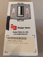 Hedland H601A-001-F1 S14 Variable Area Flow Meter Flow Alert Flow Switch 