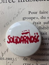 Rare Historic 1980s 'Solidarno' Pinback / Polish Solidarity Labor Movement