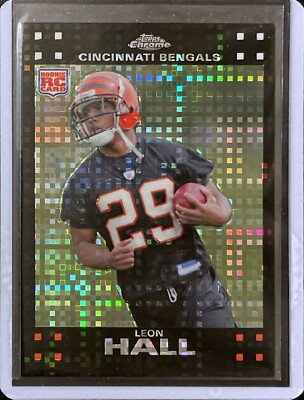 Leon Hall - Rookie - 2007 Topps Chrome Football - XFractor #TC248