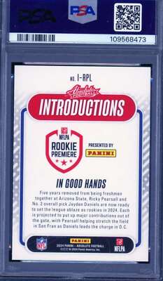 Ricky Pearsall Rookie Card 2024 Absolute Introductions #IRPL PSA 8