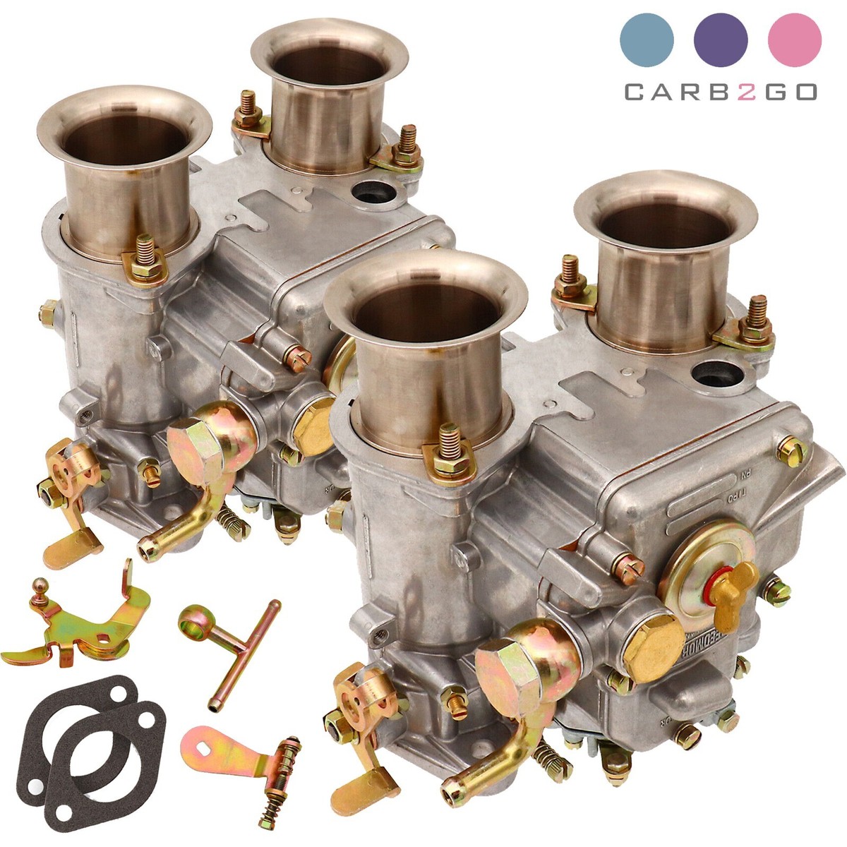 2 X Carburetor for 4&6 Cylinder V8 Engine Twin Choke Weber Replace