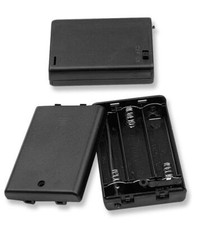 Philmore BH3311 Three 3 AA Cell UM-3 Battery Holder w/ Cover, Switch  Leads