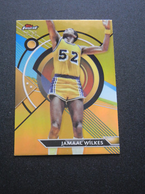 2023-24 Finest Gold Refractors /50 Jamaal Wilkes #72 Los Angeles Lakers