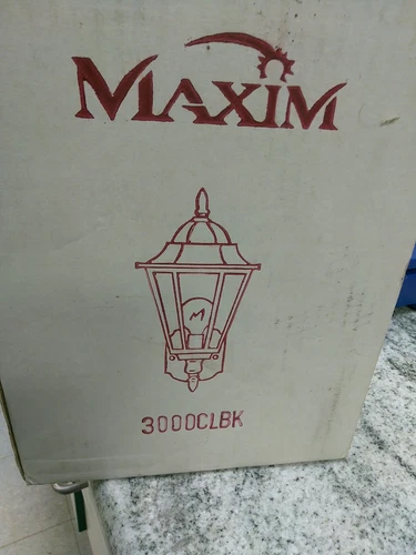 Maxim Lighting 3000CLBK Black Outdoor Wall Sconce 1 LIGHT, 14" HIGH(#47 - Picture 6 of 7