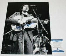 SINGER LEONARD COHEN SIGNED 11x14 PHOTO BECKETT COA 2 PROOF LEGEND HALLELUJAH