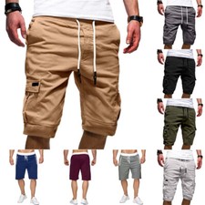 New Men's Summer Casual Comfy Shorts Baggy Gym Sport Jogger Sweat Shorts Pants  
