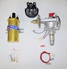 New Complete 25D Electronic Distributor + Coil MGA MGB Negative Ground ONLY