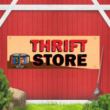 Thrift Store Indoor Outdoor Vinyl Banner Design