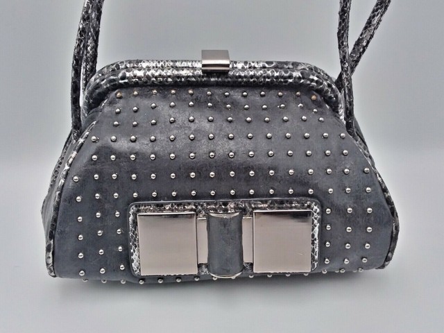 Adorable Guess Black Leather Studded Handbag | eBay