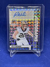 PETE WERNER 2021 PANINI MOSAIC ROOKIE AUTO PRIZM RC