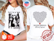 Don't Be A Lady Be A Legend White T-shirt, Stevie Nicks Shirt S-5XL