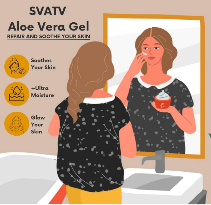 SVATV Lemon Aloe Vera Gel – 200g, Beruhigend, Gegen Rötungen & Dunkle Flecken