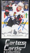 Mark Borowiecki 2018-19 Upper Deck #131 Ottawa Senators TTM/IP Signed Auto