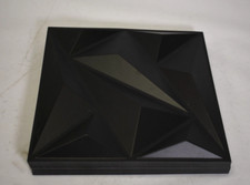 Art3DWallPanels PVC 3D Wall Panel Diamond Interior Wall Decor Black 33pc 12x12