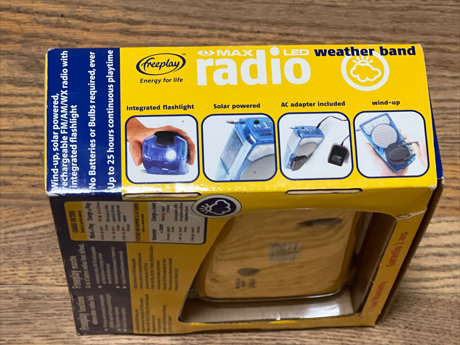 FreePlay Portable Self Powered Radio AM/FM Radio Solar, Electric, Wind