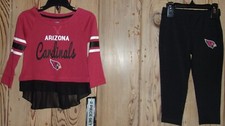 NFL Girl's Arizona Cardinal's 2 Piece Top  Pants Set Size: 18 Months NWT 35