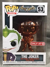 Funko Pop Batman The Joker 53 Arkham Asylum Orange Chrome Exclusive Vinyl Figure