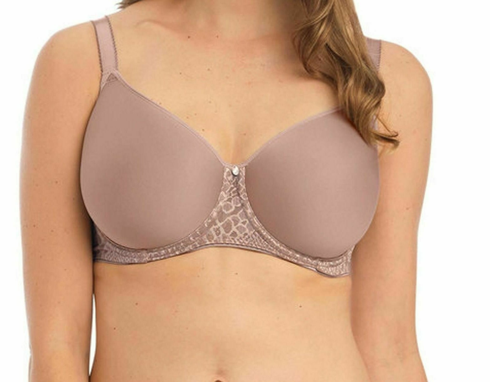 Fantasie Envisage Bra 32E Taupe Underwired Padded Spacer Full Cup T-Shirt 6912