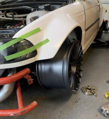 BMW e46 m3 Style 60mm Front Overfender breite Bögen Drift Track Show
