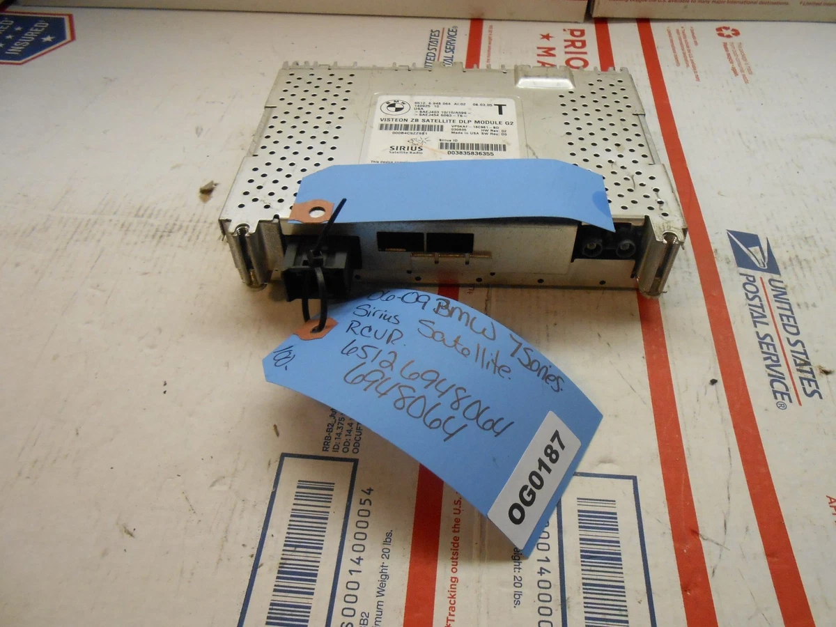 06-09 BMW 7-series sirius satellite rcvr 65126948064 6948064 