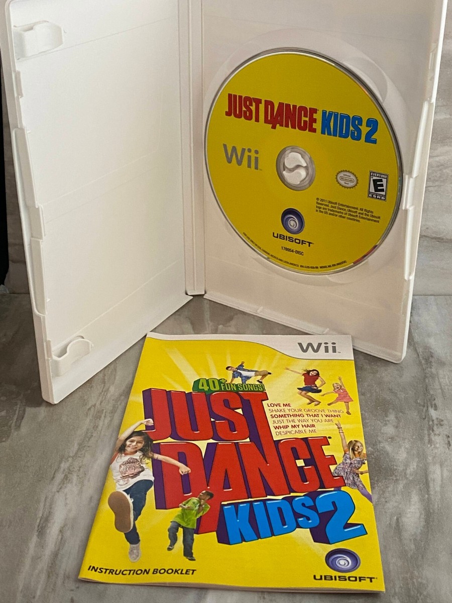 Nintendo Wii Just Dance Kids 2 Complete w/ Manual & Tested