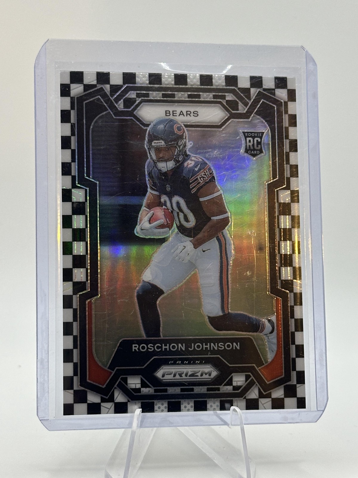 2023 Panini Prizm #314 Roschon Johnson Black and White Checker