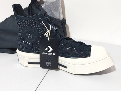 Converse Swarovski x Chuck 70 De Luxe Squared High Crystals Size 7 W A09070C New