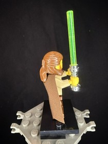 Lego Star Wars Qui-Gon Jinn Minifig sw0027 7204 7171 7161 7121 7101 Chrome hilt
