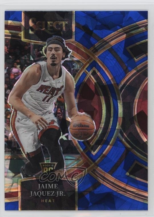2023-24 Panini Select Premier Level Blue Cracked Ice Prizm Jaime Jaquez Jr 12xy