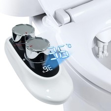 Bidet Attachment for Toilet Warm Water, Temperature Display Hot  Cold Water ...