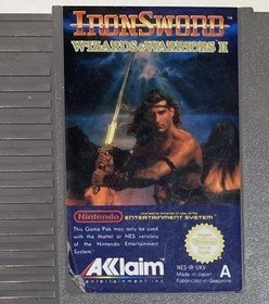 Iron Sword Wizards & Warriors II - Nintendo NES - PAL - Cartridge Only - TESTED