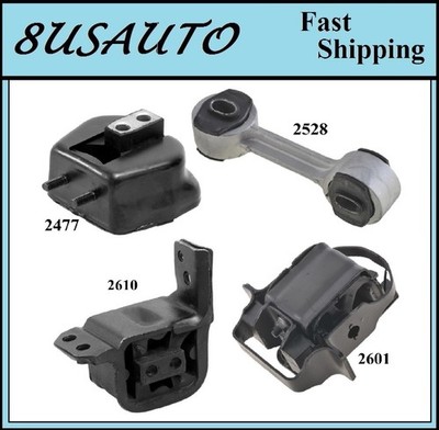 4PCS MOTOR & TRANS MOUNT FIT 1991-1994 PONTIAC SUNBIRD 3.1L - AUTO TRANS