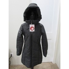Canada Weather Gear Women's Hooded Puffer Parka - Black - Large- NWT 260.00
