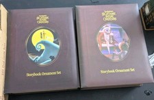 2 Nightmare Before Christmas Walt Disney Ornament Storybook Set NEW 12 Ornaments