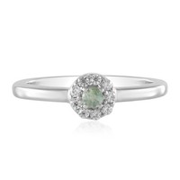 Alexandrit Silber Ring Mit Zirkon Halo