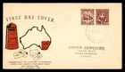 Mayfairstamps Australia FDC 1950 Australian Stamps Centenary Letters Mailbox Fir