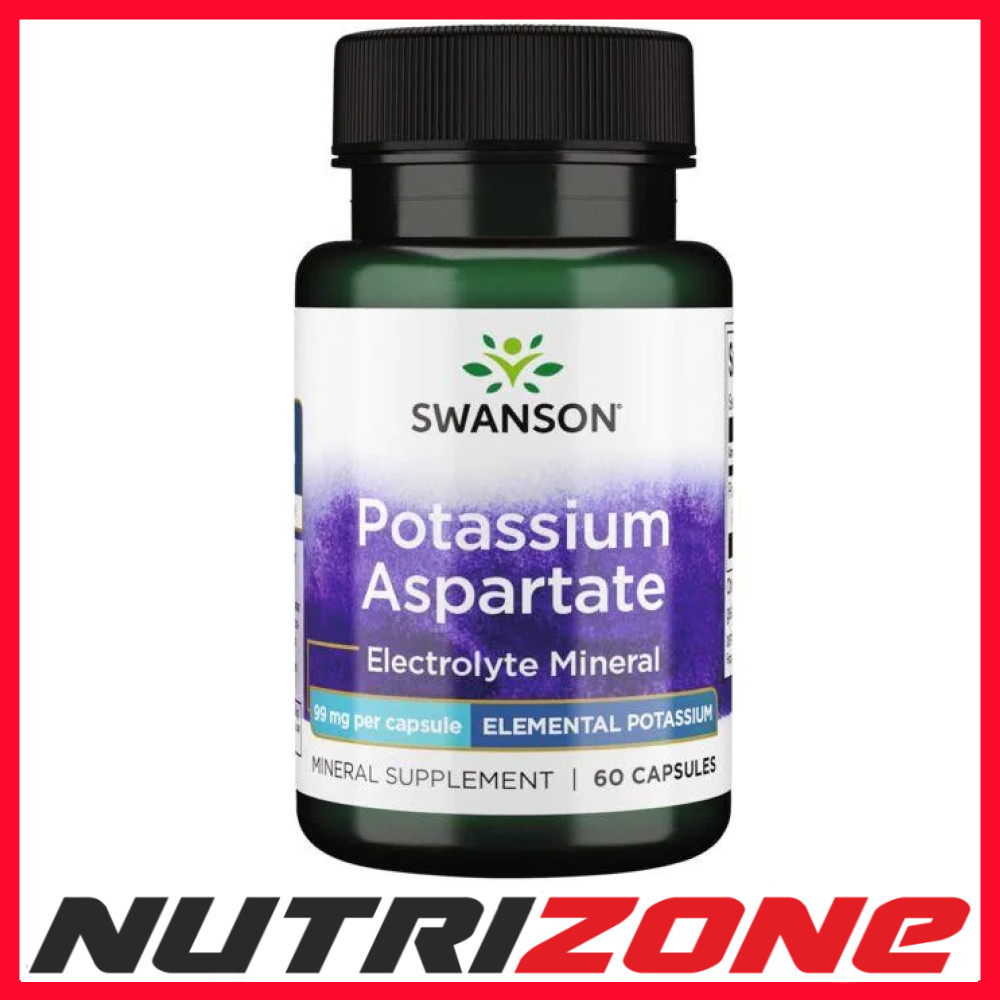 Swanson Potassium Aspartate 99mg - 60 caps