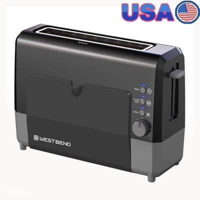Compact 2-Slice Toaster Extra Wide Slots Fast Toasting Bagel Setting Gluten Free