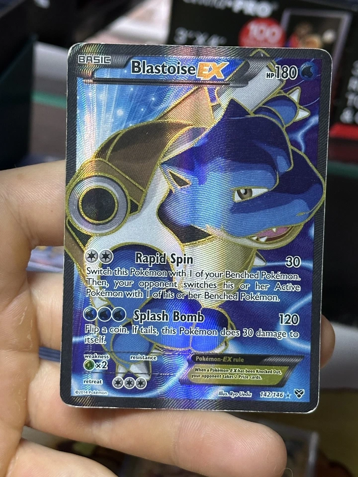 Blastoise EX 142/146 XY Base Set 2014 Full Art Holo Rare Pokémon Card TCG - Image 3 of 4